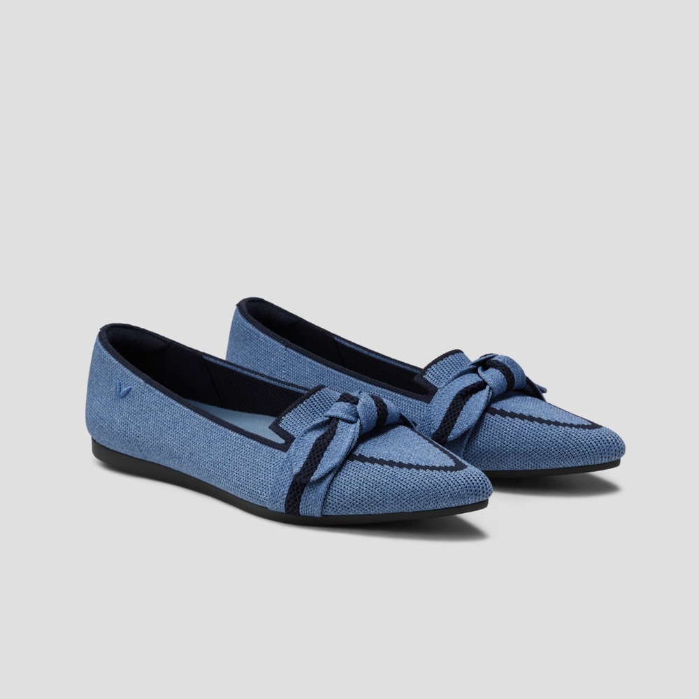 Vivaia Pointed-Toe Bow Loafers (Michelle 2.0)